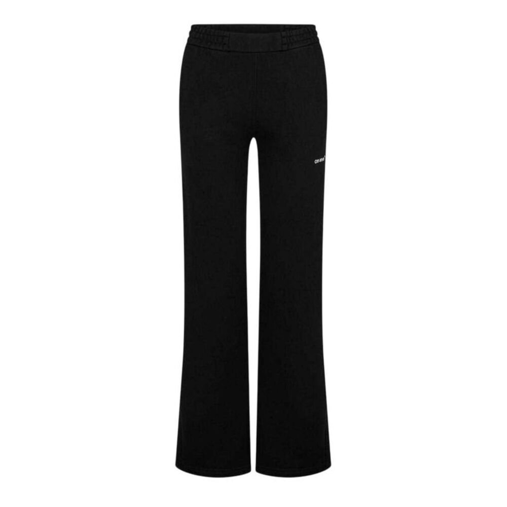 Off White Womens/Ladies Diagonal Logo Wide Leg Joggers / White/Black